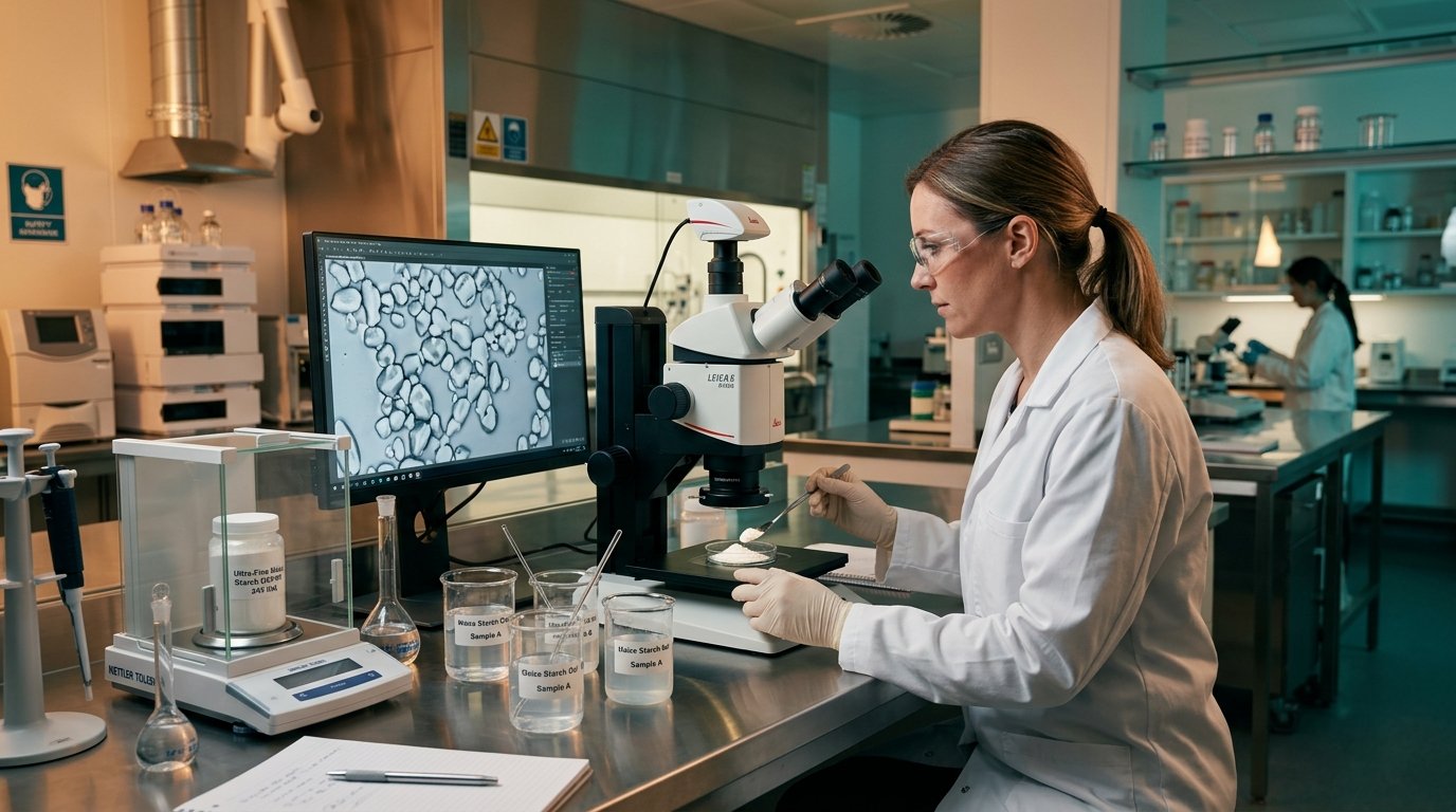 Technical lab verification of raw materials